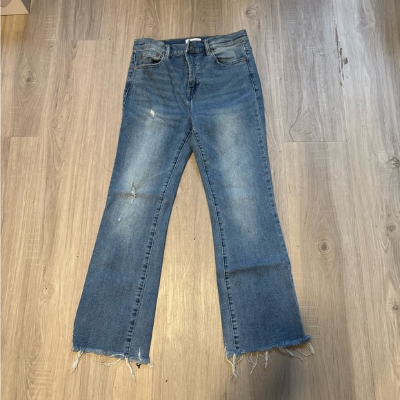 pistola Denim - Pistola Distressed Blue Straight Jeans